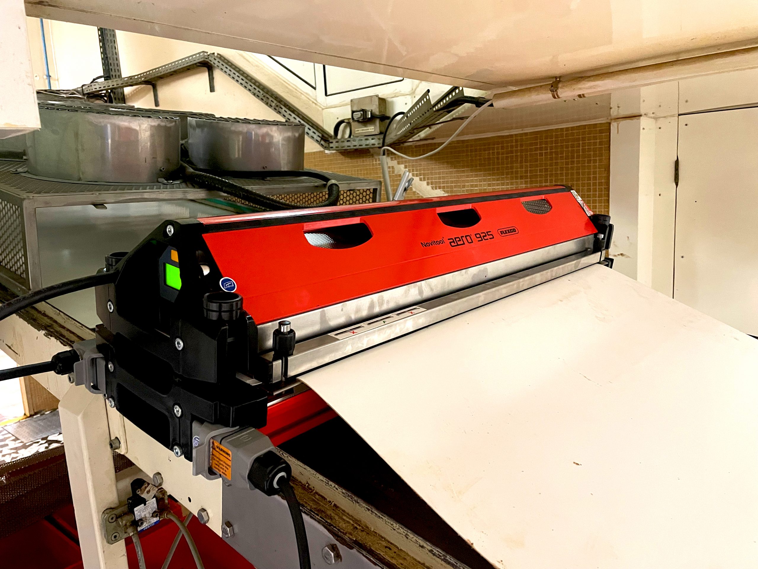 Remplacement d'un tapis de transport alimentaire